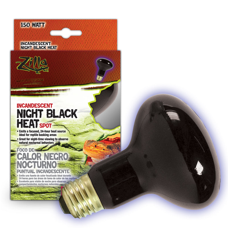Zilla Night Black Incandescent Heat Spot Bulb - 150 W