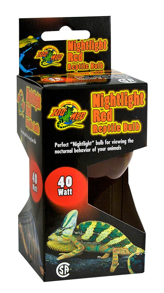 Zoo Med Nightlight Red Reptile Bulb - 40 W