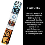 Flipper Aquarium Mat with Tang Artwork