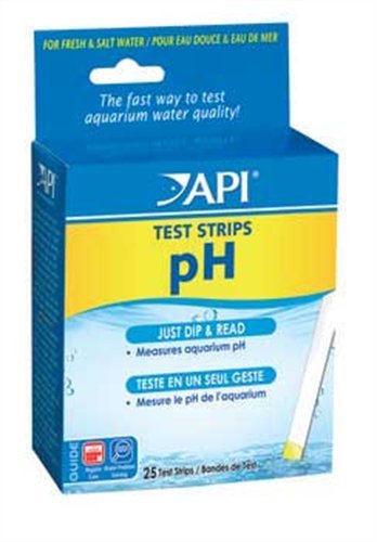 API pH Aquarium Test Strips - 25 pk
