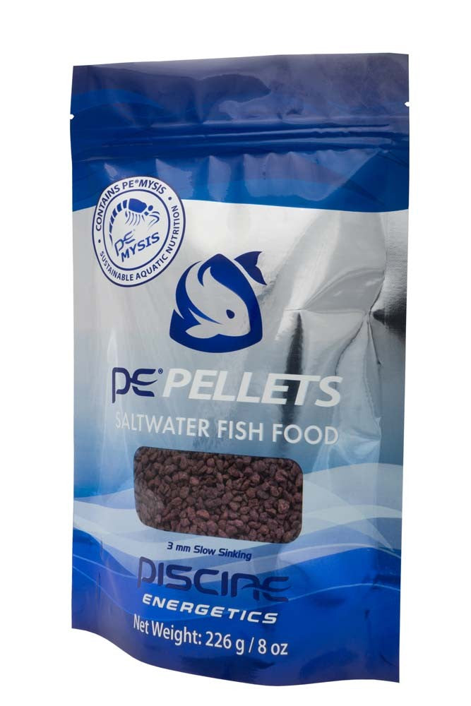 Piscine Energetics Mysis Pellets for Saltwater Fish 3mm - 8oz