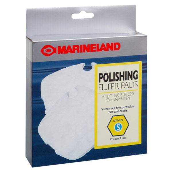 Marineland Polishing Filter Pads for Canister Filters Rite-Size S - 2 pk