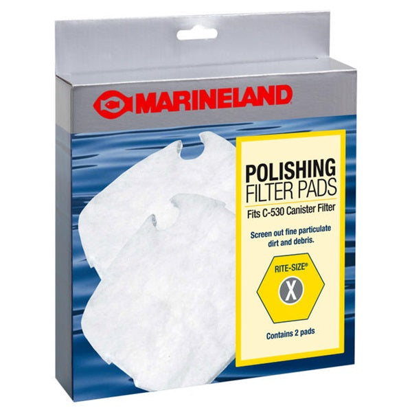 Marineland Polishing Filter Pads for Canister Filters Rite-Size X - 2 pk