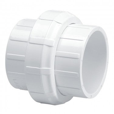 PVC Union Fitting Slip White - 1-2 Inch