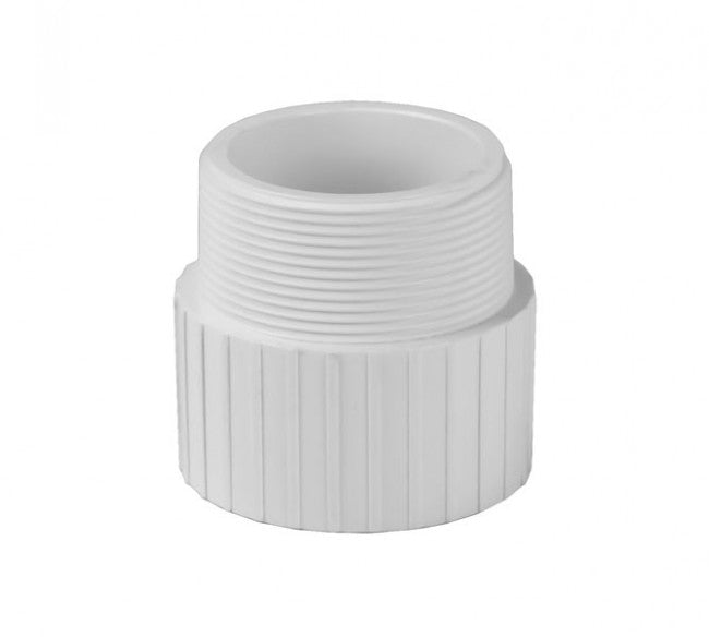 PVC Male Adapter Schedule 80 SxT - 1 1/2 Inch White