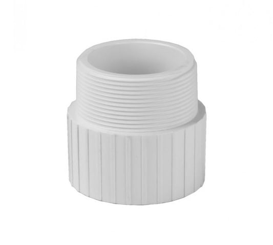 PVC Male Adapter Schedule 80 SxT - 1/2 Inch White