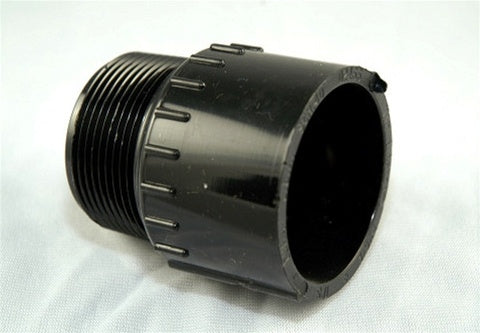 PVC Male Adapter SxT - 1-1/2" Black