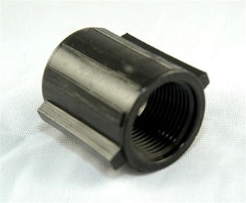 PVC Marlex Coupling TxT Black - 3/4 Inch