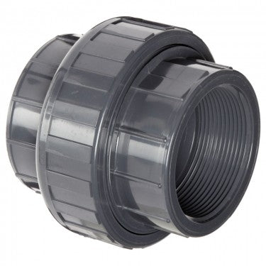 PVC Union Fitting Threaded Grey - 2 Inch