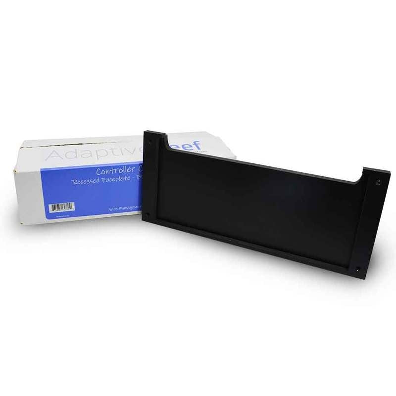 Adaptive Reef Controller Cabinet Recessed Faceplate Double Slat - Black
