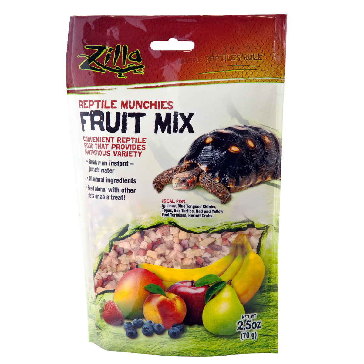 Zilla Reptile Munchies Fruit Mix - 2.5 oz