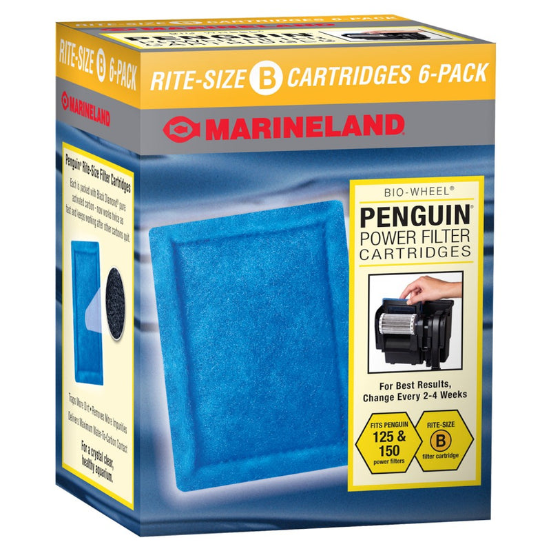 Marineland Penguin Power Filter Cartridge Rite-Size B - 6pk