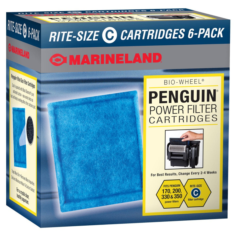 Marineland Penguin Power Filter Cartridge Rite-Size C - 6pk