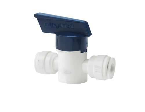 RO Inline Ball Valve 1/4 Inch tube x 1/4 Inch tube