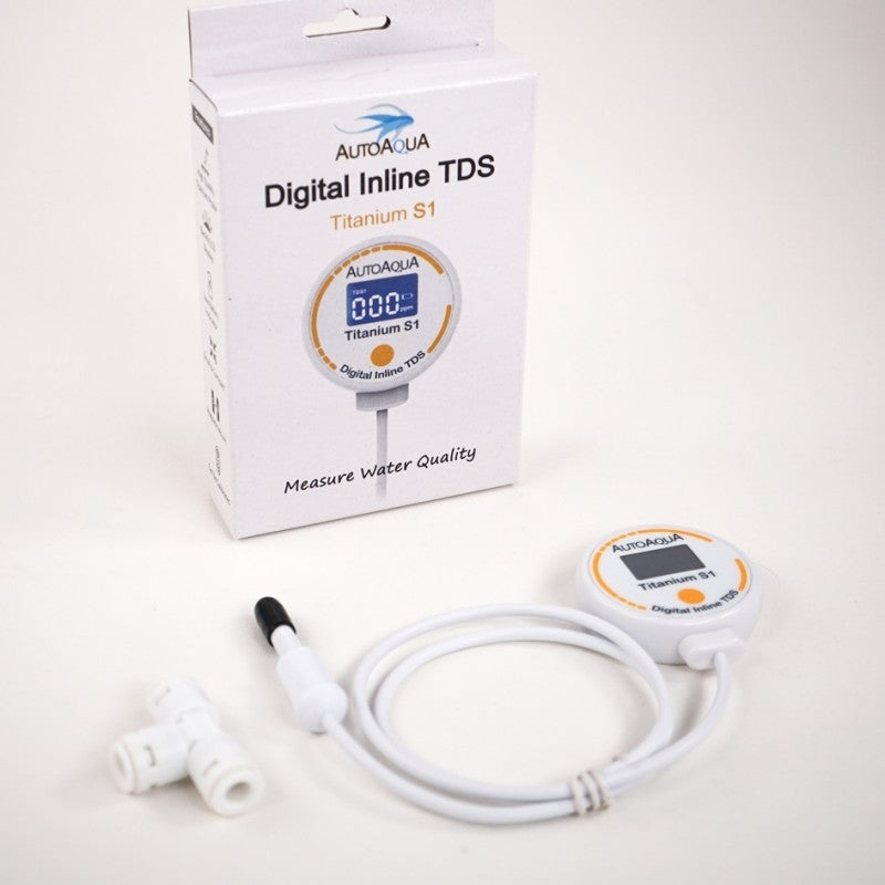 AutoAqua Inline Digital TDS Meters - Titanium S1