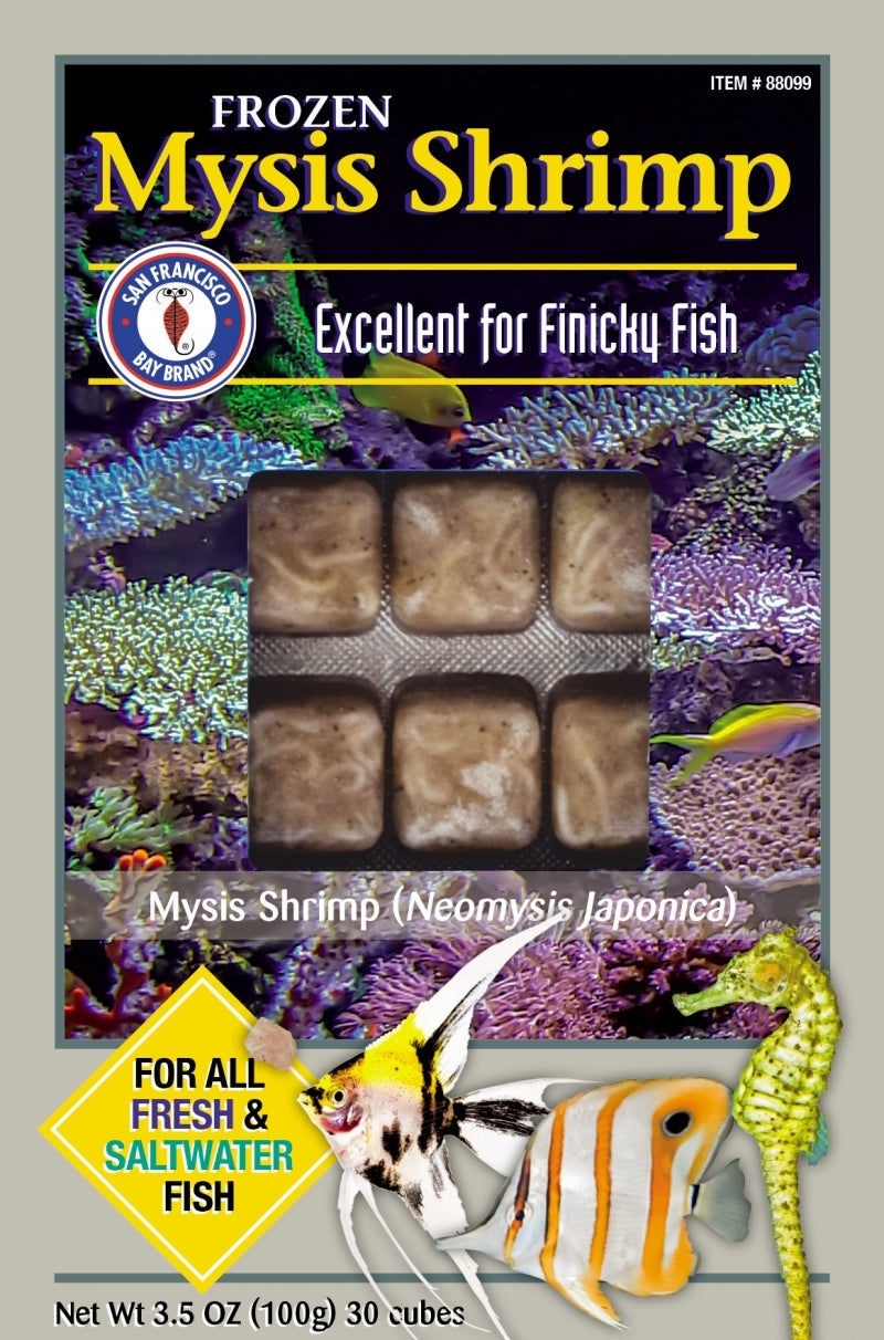 San Francisco Bay Brand Frozen Mysis Shrimp Cube - 3.5oz