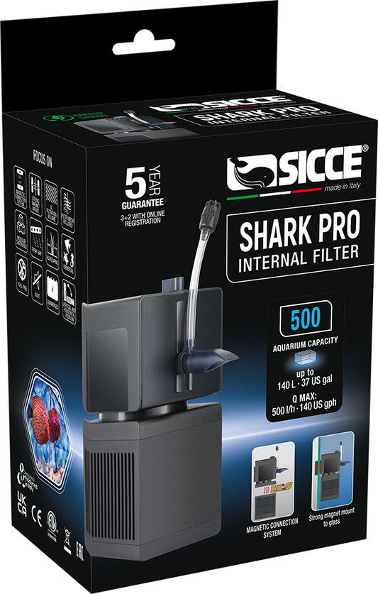 Sicce Shark PRO 500 Internal Filter (140 GPH)