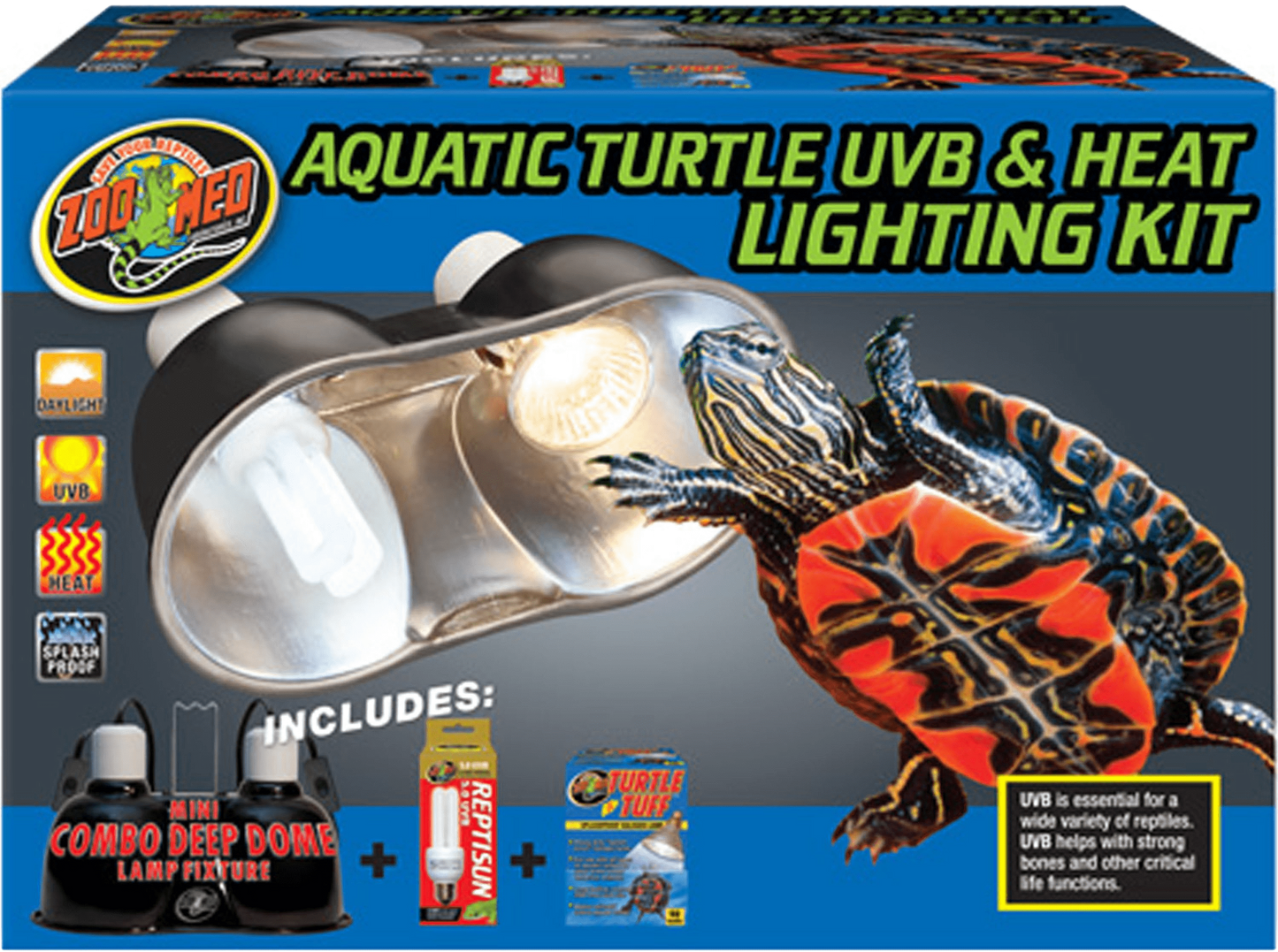 Zoo Med Aquatic Turtle UVB Heat Lighting Kit – Aquarium Depot