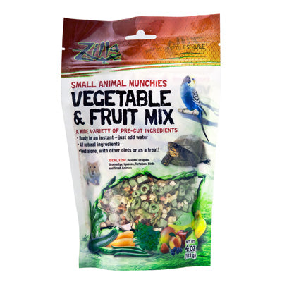 Zilla Small Animal Munchies Vegetable & Fruit Mix - 4 oz