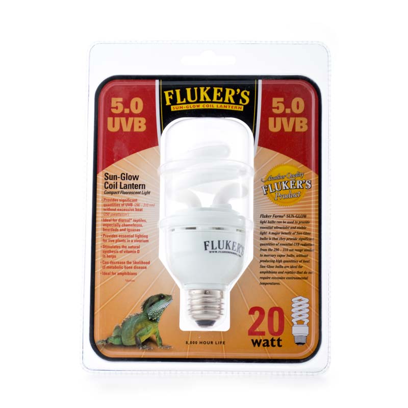 Fluker's Sun Glow Coil Lantern - 5.0 UVB 20 W