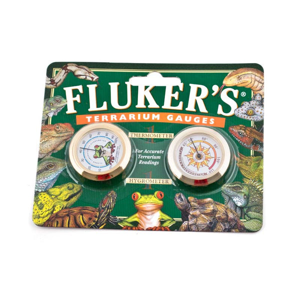 Fluker's Terrarium Gauges - Thermometer and Hygrometer Combo Pack