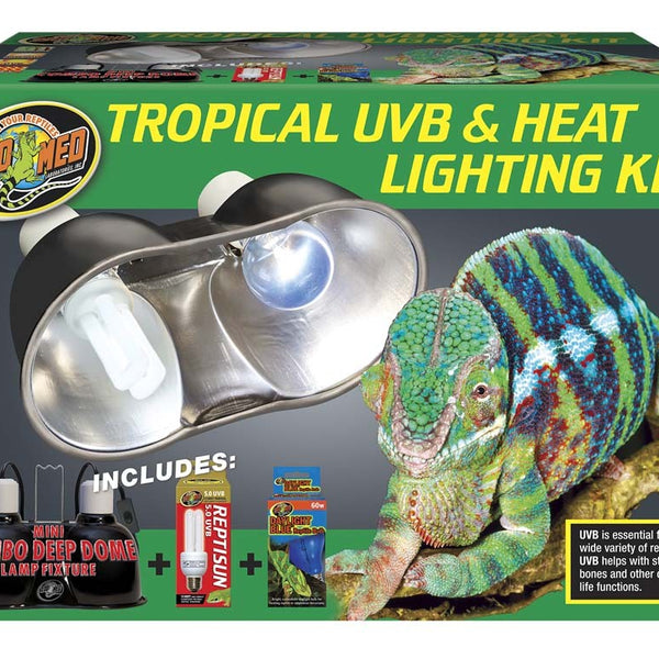 Zoo med tropical uvb & heat lighting kit hot sale