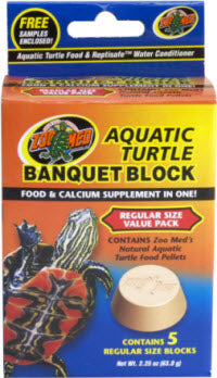 Zoo Med Aquatic Turtle Banquet Block - Regular Size 5 Pack