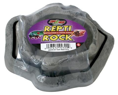 Zoo Med Combo Reptile Rock Food and Water Dish - Large