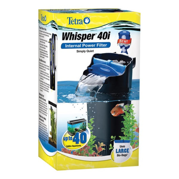 Tetra Whisper 40i Internal Power Filter with Bio-Scrubber up to 40 gal