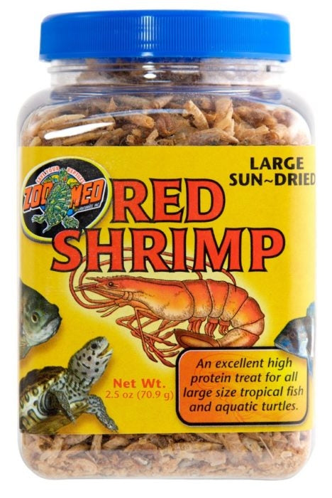 Zoo Med large Sun-Dried Red Shrimp- 5oz