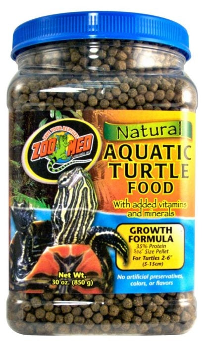 Zoo Med Natural Aquatic Turtle Food Growth Formula- 30oz